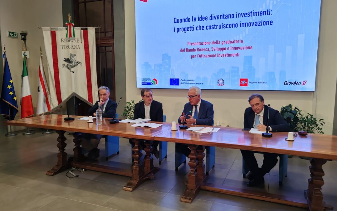 Tuscany prepares for a more innovative future: presentation of the funded projects from the Research, Development, and Innovation Call President Eugenio Giani presented the projects funded by the Research, Development, and Innovation Call for Investment Attraction. With over 22 million euros invested, the initiative aims to boost foreign investments in Tuscany, focusing on innovation and sustainability. The first six projects span robotics, AI, and waste recovery, strengthening collaboration between large enterprises and local SMEs.